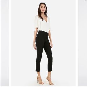 Express Pull On Cropped High Rise Stretch Pants